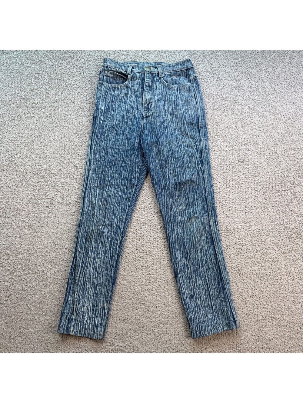 Vintage 80s 90s NASTY Acid Wash High Rise Jeans 25x27 Tapered Mom Denim